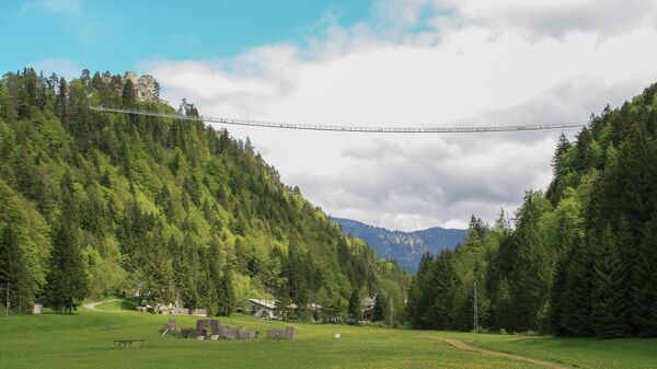 Пешеходный мост Highline в Австрии Пешеходный мост Highline в Австрии