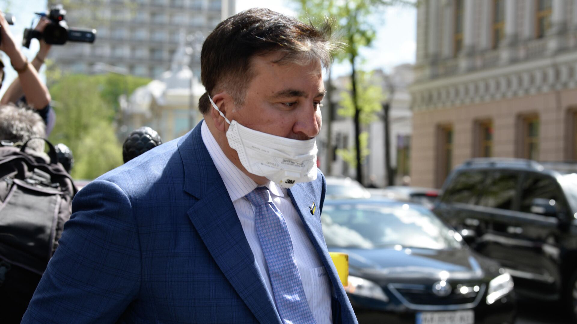 Михаил Саакашвили после встречи с депутатами фракции Слуга народа в Киеве Михаил Саакашвили после встречи с депутатами фракции Слуга народа в Киеве - РИА Новости, 1920, 25.03.2021