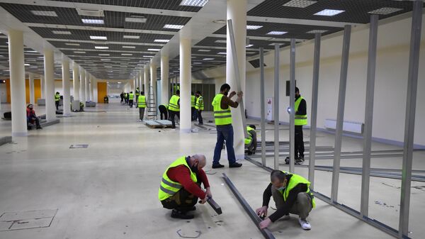 Строительство временных госпиталей для пациентов с COVID-19 Строительство временных госпиталей для пациентов с COVID-19