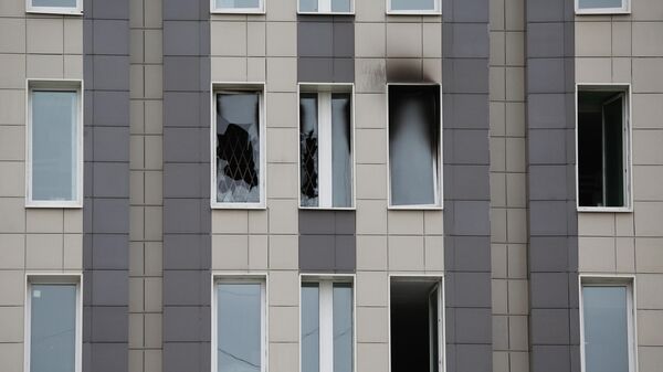 Окна больницы Святого Георгия в Санкт-Петербурге, где в результате пожара погибли 5 человек Окна больницы Святого Георгия в Санкт-Петербурге, где в результате пожара погибли 5 человек