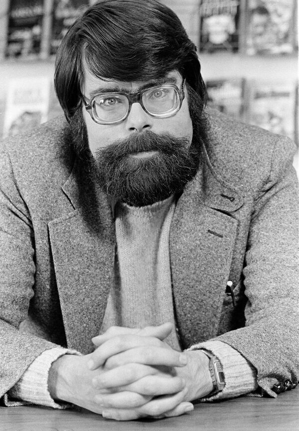 Писатель Стивен Кинг, 1979 год Писатель Стивен Кинг, 1979 год