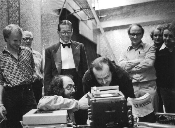 На съемках фильма Сияние(1980) На съемках фильма Сияние(1980)