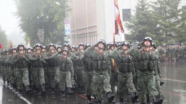 Военный парад Восточного военного округа в Хабаровске в честь 75-летия Победы. 24 июня 2020 Военный парад Восточного военного округа в Хабаровске в честь 75-летия Победы. 24 июня 2020