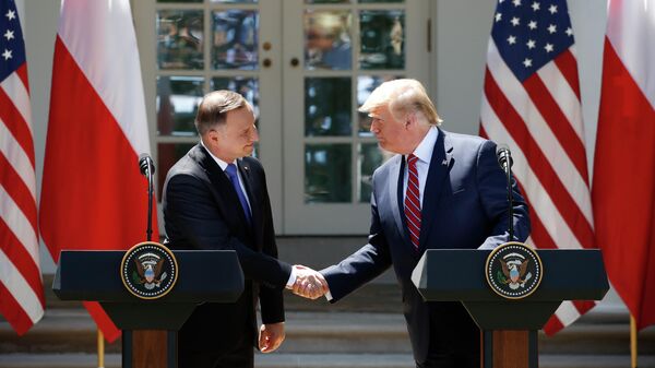 Президент США Дональд Трамп и президент Польши Анджей Дуда Президент США Дональд Трамп и президент Польши Анджей Дуда