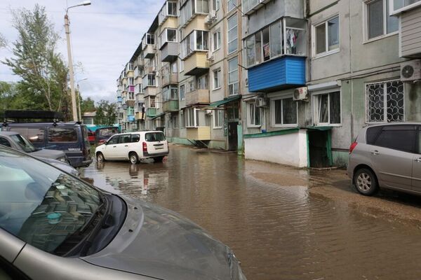 Последствия ливня в Благовещенске Последствия ливня в Благовещенске