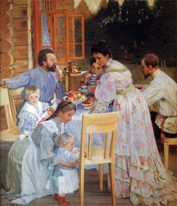 Картина На террасе (1906) Картина На террасе (1906)