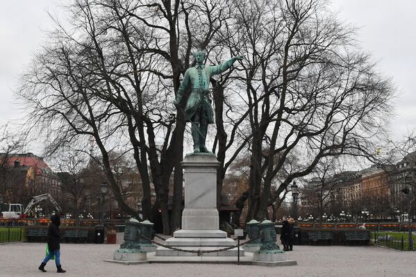 Памятник Карлу XII в Стокгольме. Памятник Карлу XII в Стокгольме.