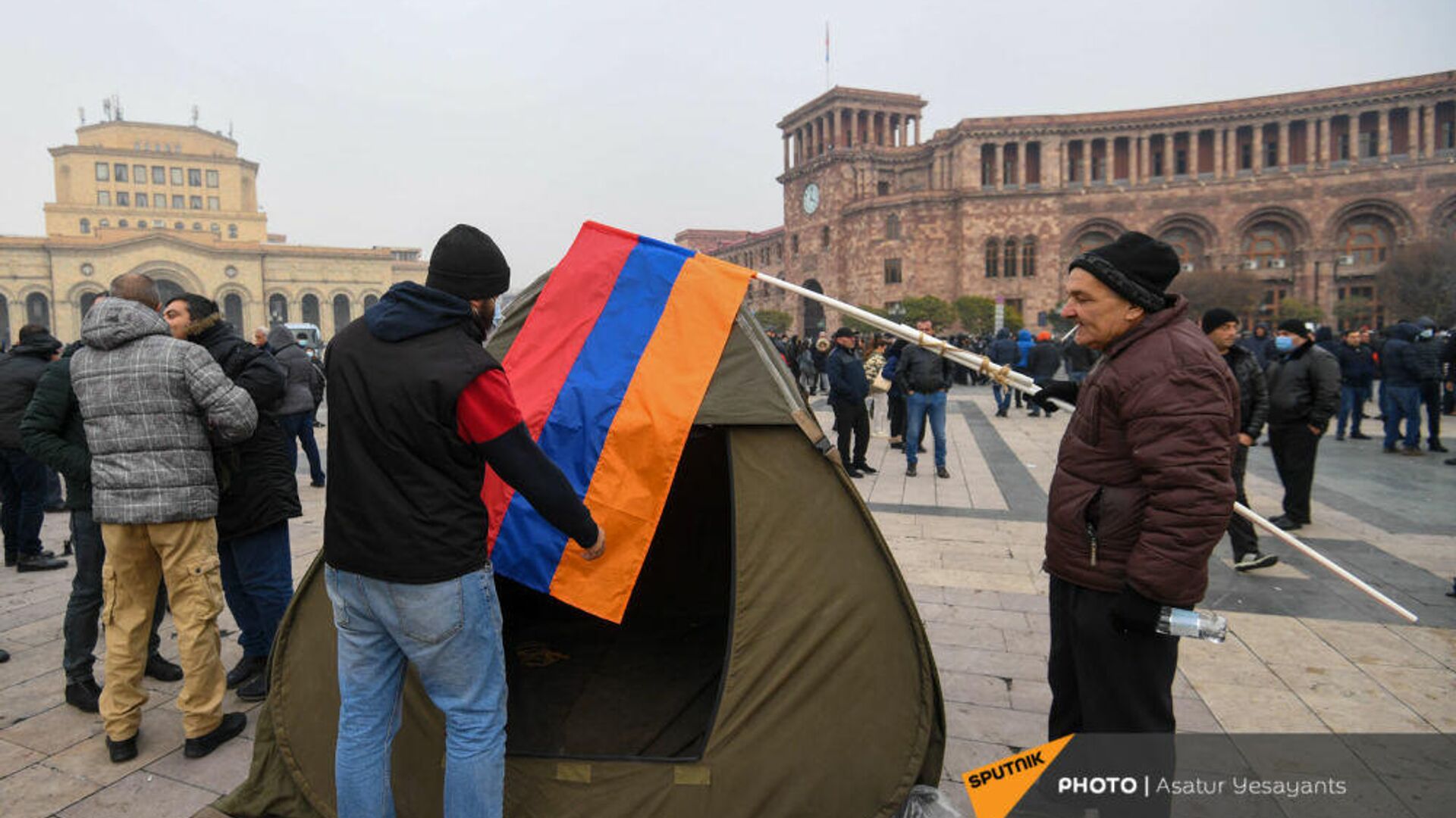 Участники акции протеста в Ереване Участники акции протеста в Ереване - РИА Новости, 1920, 11.01.2021