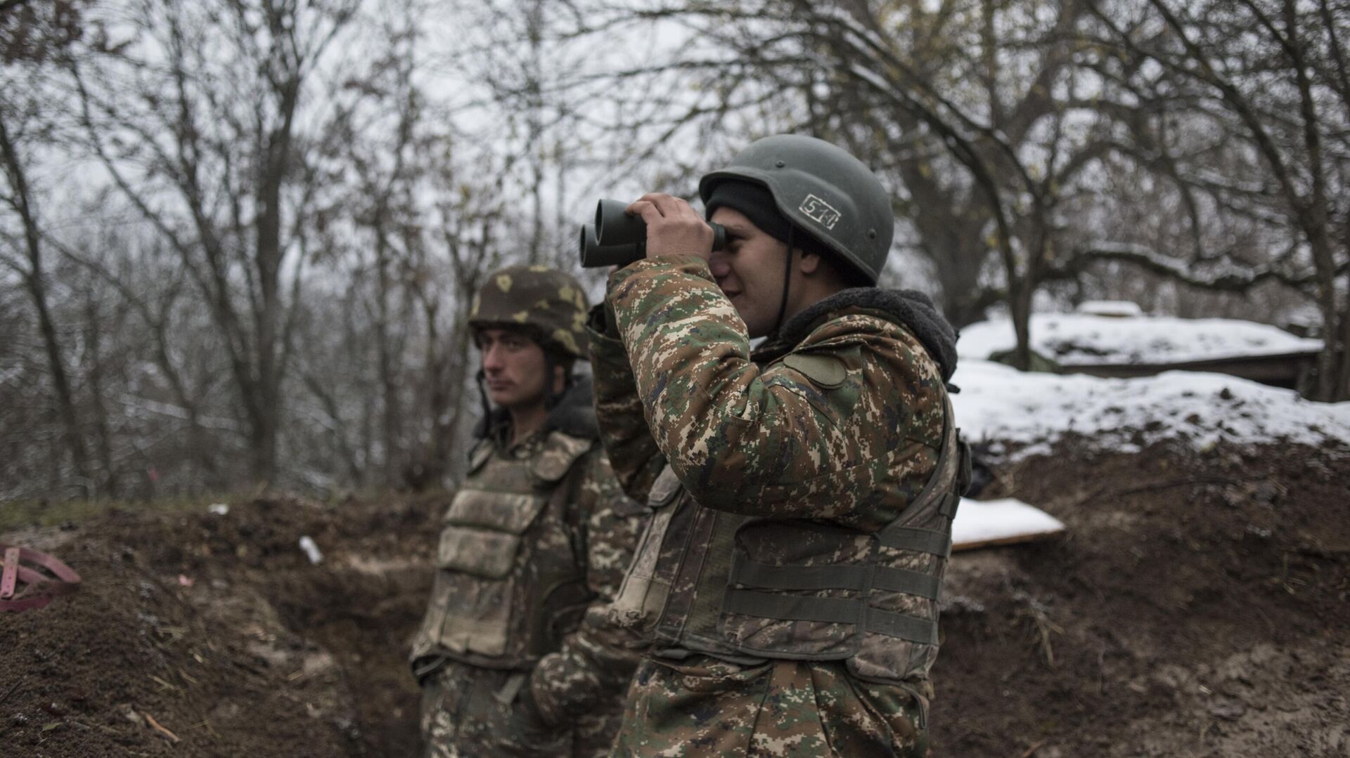 Военнослужащие армии обороны непризнанной Нагорно-Карабахской республики Военнослужащие армии обороны непризнанной Нагорно-Карабахской республики - РИА Новости, 1920, 27.02.2021