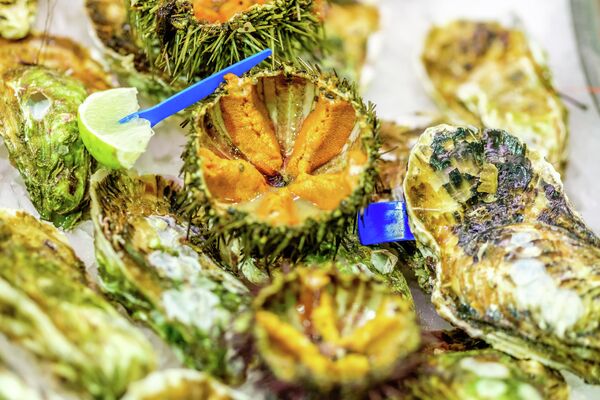 Закуска из морских ежей Закуска из морских ежей