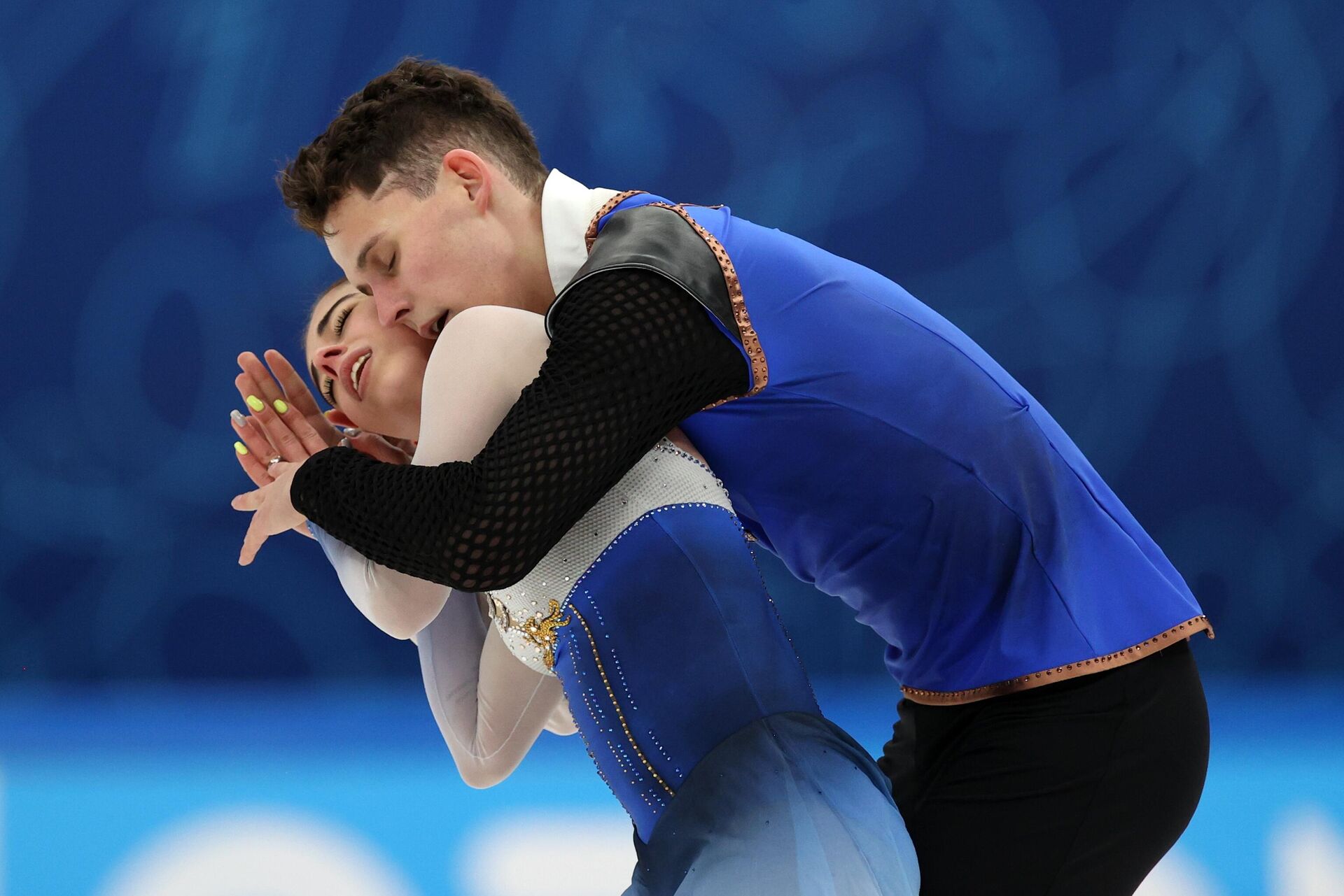 Карина Акопова и Никита Рахманин во время выступления с произвольной программой Карина Акопова и Никита Рахманин во время выступления с произвольной программой - РИА Новости, 1920, 01.04.2021
