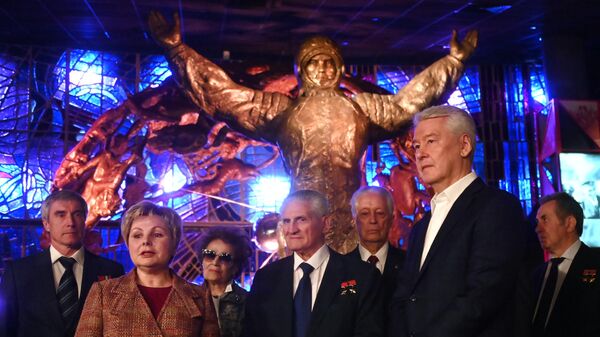 Собянин открыл выставку "Первый" в Музее космонавтики