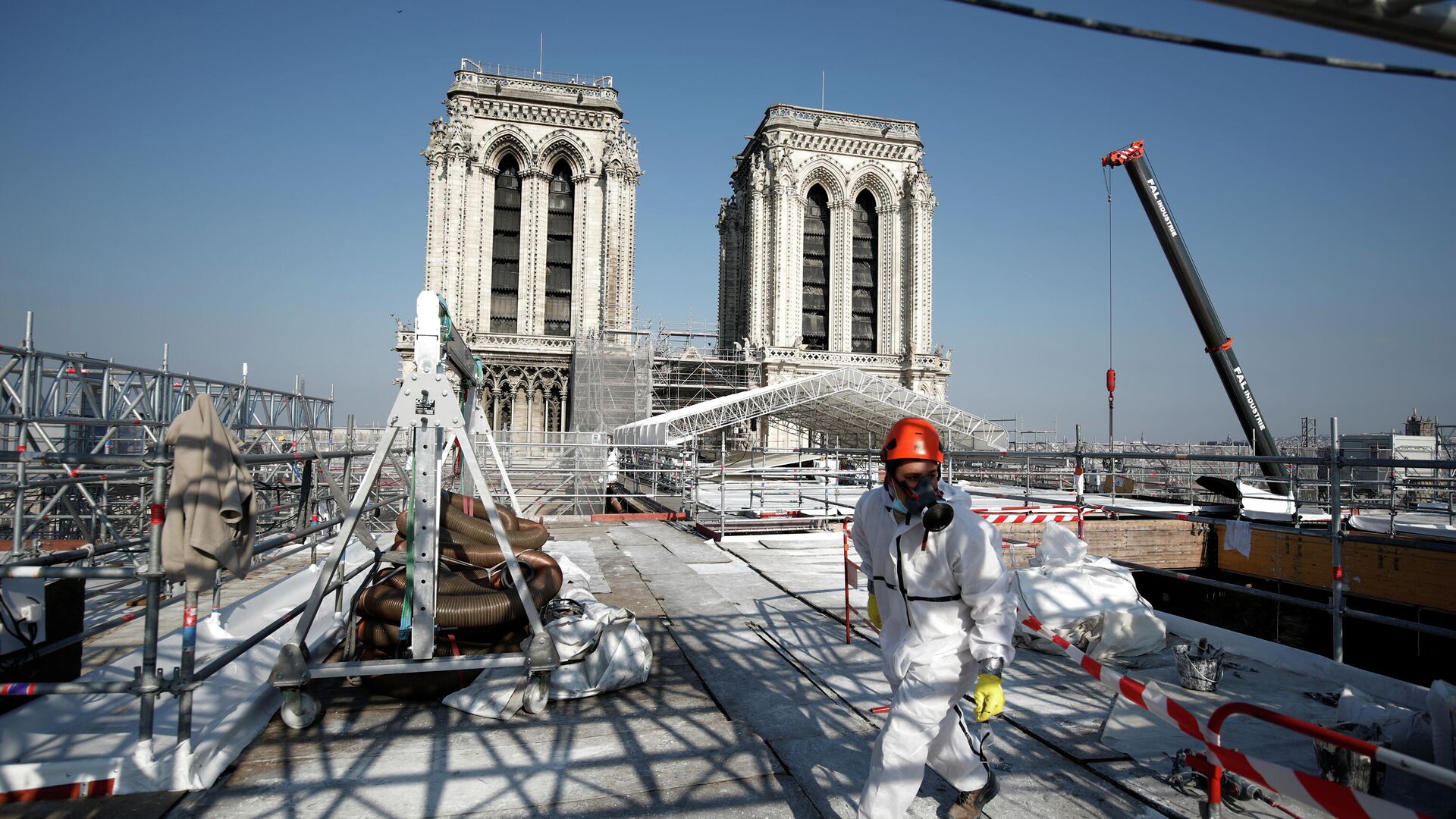 В Париже завершили работы по укреплению сгоревшего собора Нотр-Дам