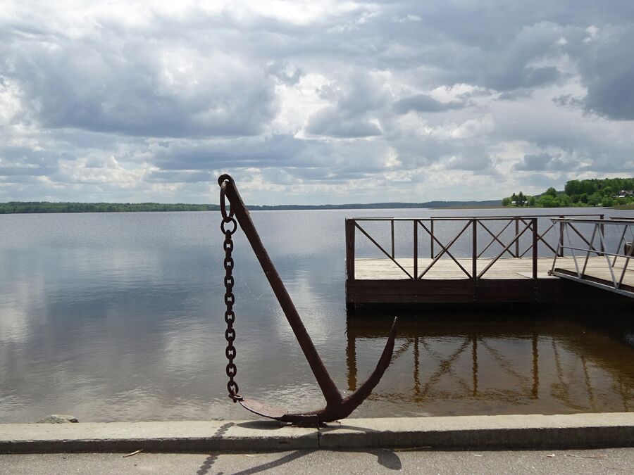 Себежское озеро, набережная у площади Ленина