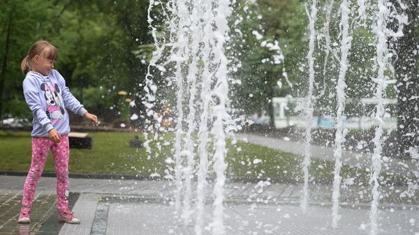 Открытие сухого фонтана в Москве Открытие сухого фонтана в Москве