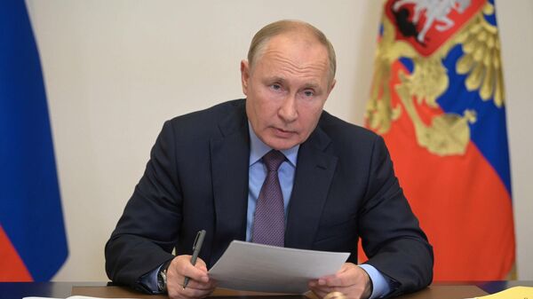 Путин принимает участие в саммите ОДКБ по видеосвязи
