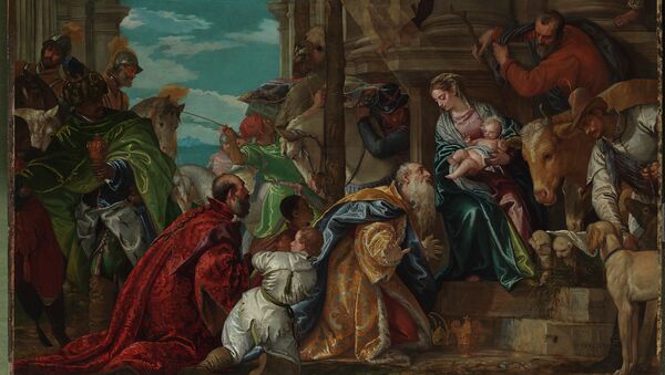 Паоло Веронезе. Поклонение волхвов. 1573. Фрагмент Паоло Веронезе. Поклонение волхвов. 1573. Фрагмент