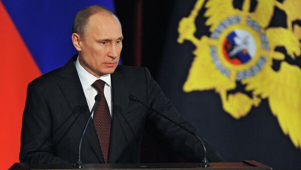 В.Путин на коллегии МВД РФ. Фото с места события В.Путин на коллегии МВД РФ. Фото с места события