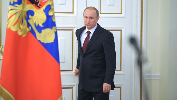 Президент России Владимир Путин. Архивное фото Президент России Владимир Путин. Архивное фото