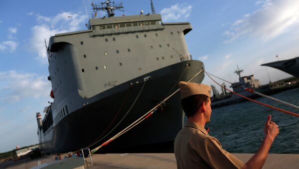 Судно ВМС США Кейп Рей, предназначенное для уничтожения сирийского химоружия Судно ВМС США Кейп Рей, предназначенное для уничтожения сирийского химоружия
