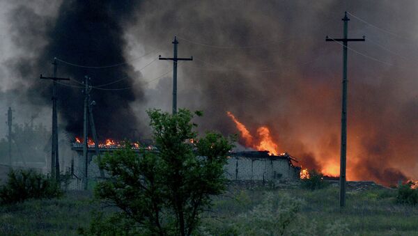 Пожар на складе боеприпасов в воинской части на территории города Александровска Пожар на складе боеприпасов в воинской части на территории города Александровска