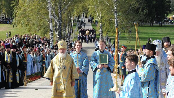 Патриаршее служение на Бородинском поле Патриаршее служение на Бородинском поле