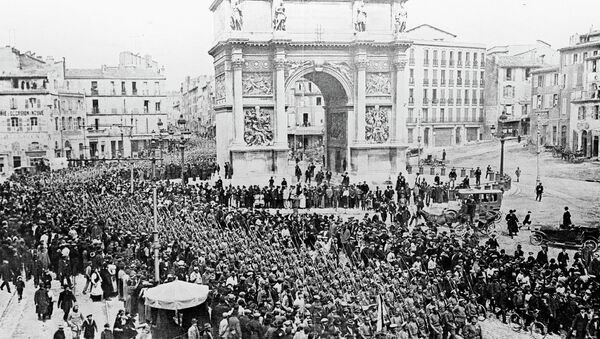 Русские солдаты во Франции в 1916 году Русские солдаты во Франции в 1916 году