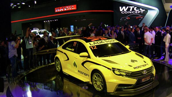 Концепт-кар Lada WTCC на Московском автомобильном салоне. Архивное фото Концепт-кар Lada WTCC на Московском автомобильном салоне. Архивное фото