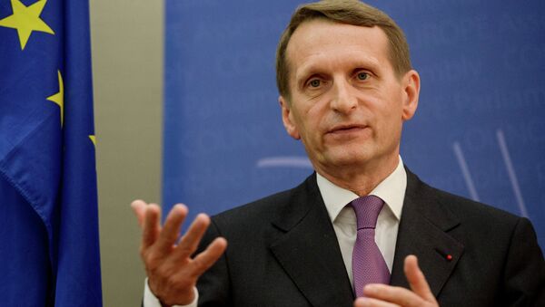Председатель Государственной Думы Федерального Собрания Российской Федерации Сергей Нарышкин. Архивное фото Председатель Государственной Думы Федерального Собрания Российской Федерации Сергей Нарышкин. Архивное фото