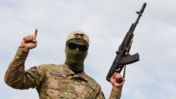 Боец батальона Айдар, Архивное фото Боец батальона Айдар, Архивное фото