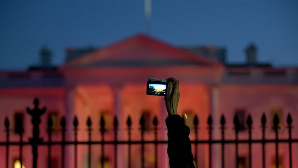 Белый дом США в Вашингтоне. Архивное фото Белый дом США в Вашингтоне. Архивное фото