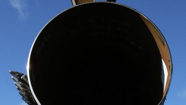 Строительство газопровода. Архивное фото Строительство газопровода. Архивное фото