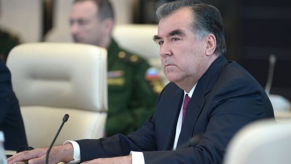 Президент Таджикистана Эмомали Рахмон. Архивное фото Президент Таджикистана Эмомали Рахмон. Архивное фото