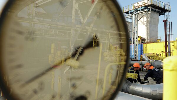 Газовое хранилище в селе Опоры Львовской области, Украина. Архивное фото Газовое хранилище в селе Опоры Львовской области, Украина. Архивное фото