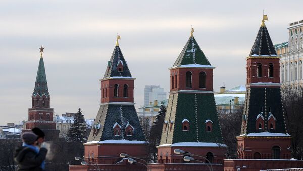 Вид на Московский Кремль. Архивное фото Вид на Московский Кремль. Архивное фото