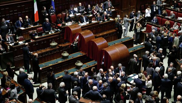 Голосование национального парламента Италии по кандидатуре нового президента страны Голосование национального парламента Италии по кандидатуре нового президента страны