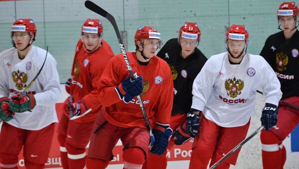 Хоккей. Тренировка сборной России Хоккей. Тренировка сборной России