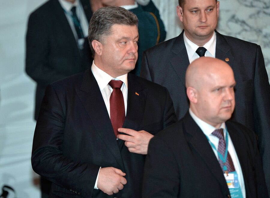 Президент Украины Петр Порошенко во Дворце независимости в Минске Президент Украины Петр Порошенко во Дворце независимости в Минске