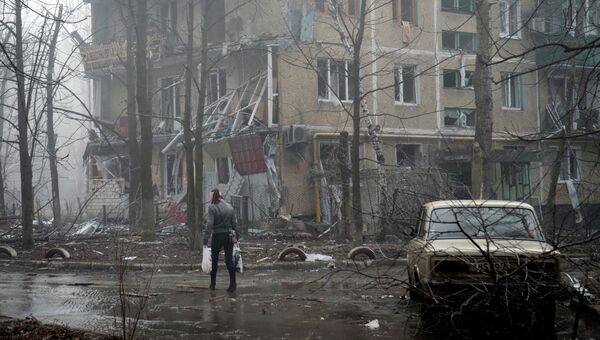 Ситуация в Донецке. Архивное фото Ситуация в Донецке. Архивное фото