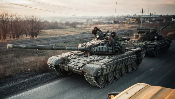 Ополченцы Донецкой народной республики (ДНР) в Донецкой области. Архивное фото Ополченцы Донецкой народной республики (ДНР) в Донецкой области. Архивное фото