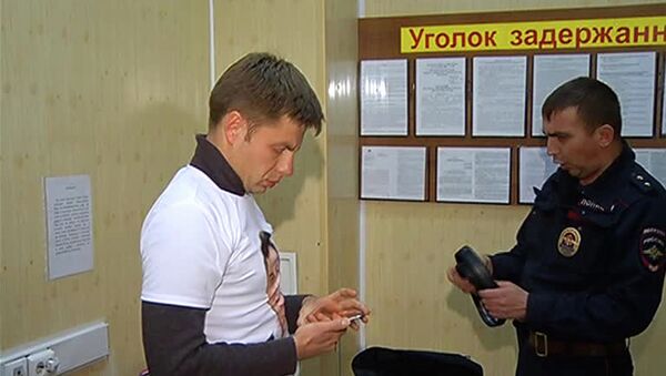 Депутат Верховной рады Украины Алексей Гончаренко в отделении полиции Депутат Верховной рады Украины Алексей Гончаренко в отделении полиции