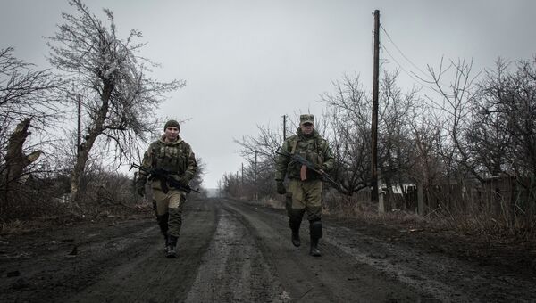 Ополченцы Луганской народной республики. Архивное фото Ополченцы Луганской народной республики. Архивное фото