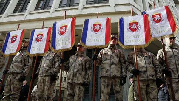 Бойцы Народного ополчения Крыма. Архивное фото Бойцы Народного ополчения Крыма. Архивное фото