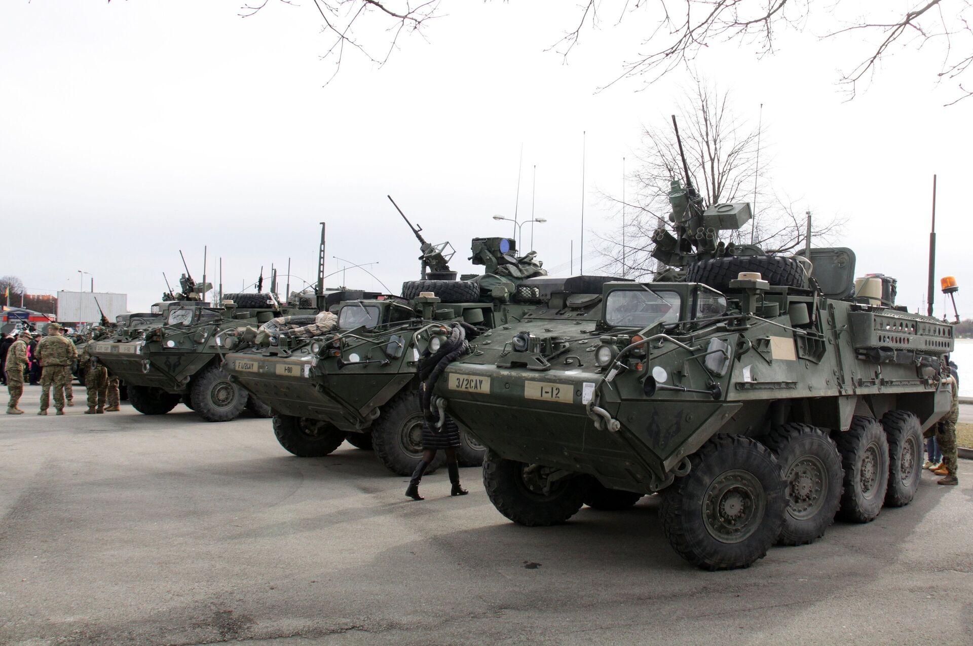 Показательный марш военнослужащих армии США Dragoon Ride в Латвии Показательный марш военнослужащих армии США Dragoon Ride в Латвии - РИА Новости, 1920, 21.05.2021