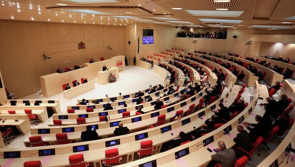 Заседание парламента Грузии. Архивное фото Заседание парламента Грузии. Архивное фото