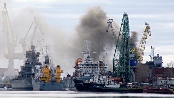 Пожар на АПЛ Орел, которая проходит ремонт на заводе Звездочка, Северодвинск Пожар на АПЛ Орел, которая проходит ремонт на заводе Звездочка, Северодвинск