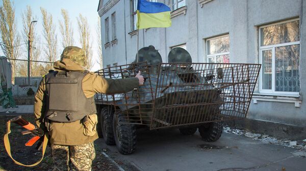 Украинские военные в Волновахе Украинские военные в Волновахе