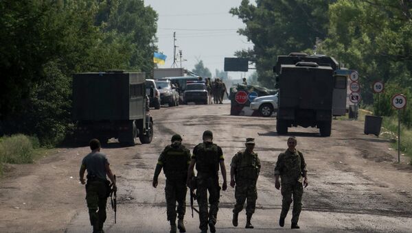Бойцы украинского батальона Киев-1. Архивное фото Бойцы украинского батальона Киев-1. Архивное фото