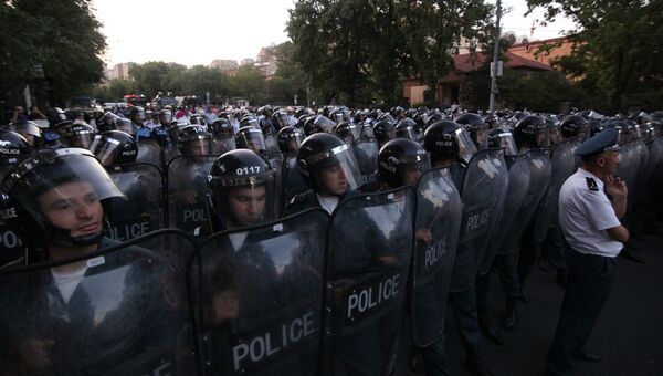 Акция протеста в Ереване Акция протеста в Ереване