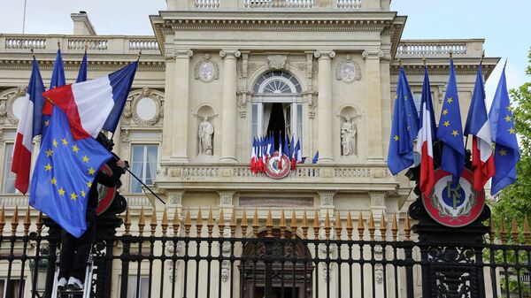 Здание Министерства иностранных дел Франции в Париже. Архивное фото Здание Министерства иностранных дел Франции в Париже. Архивное фото